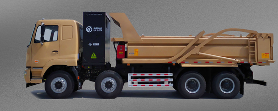 Geely Remote M7E καθαρό ηλεκτρικό 8x4 Dump Truck 282 βαθμούς έκδοση φόρτισης